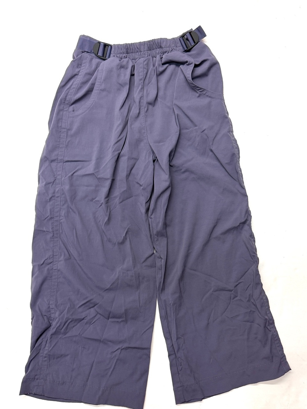 Athleta Girl Relaxed Wide-Leg Cargo Pants in Dusty Purple Windbreaker
